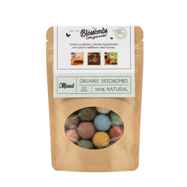 Blossombs Semínkové bomby v papírovém sáčku - mix barev (10 ks)