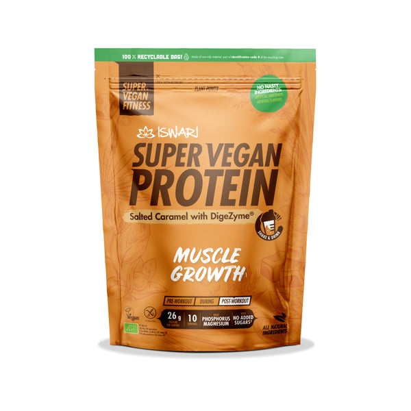 913122 Protein vegan s příchutí slaného karamelu 400 g BIO ISWARI -1