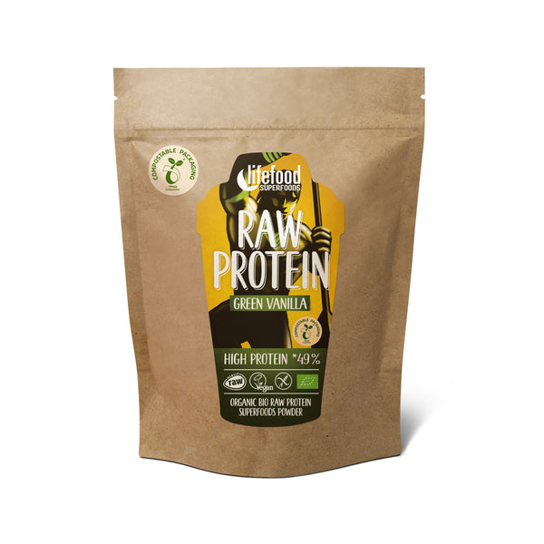 915276 Protein vanilkový s mladým ječmenem RAW 450 g BIO LIFEFOOD-1