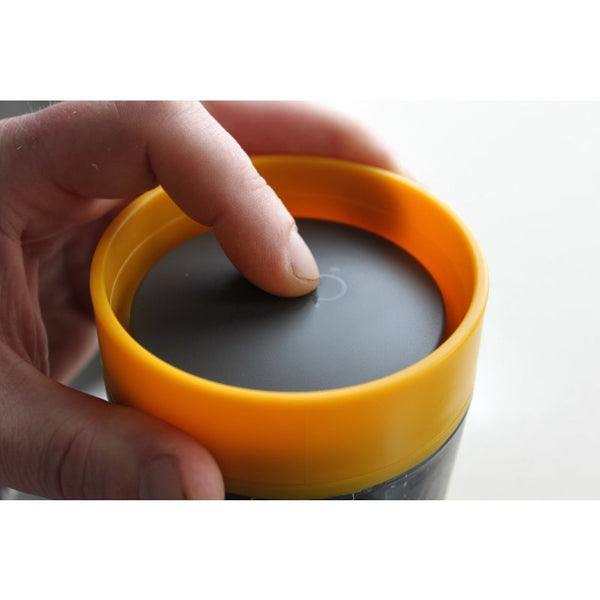 Kruhový pohár (227 ml) - krémová/tyrkysová - II. kvalita