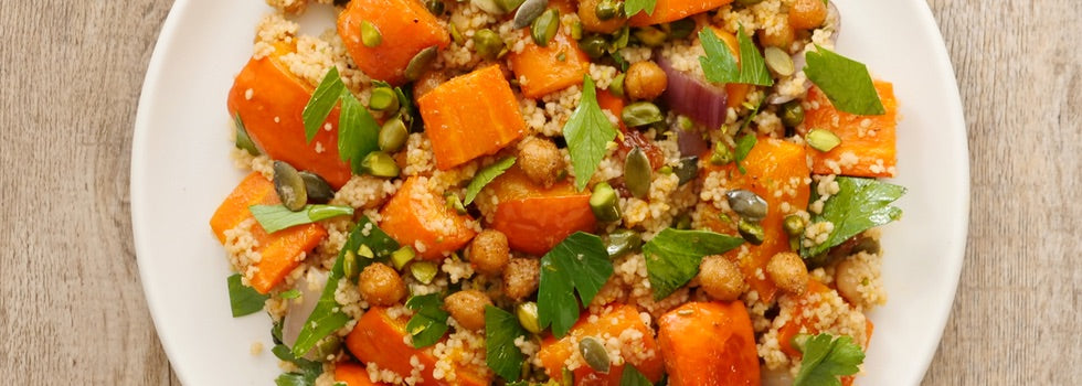 Kuskus s pečenou dýní a cizrnou - videorecept