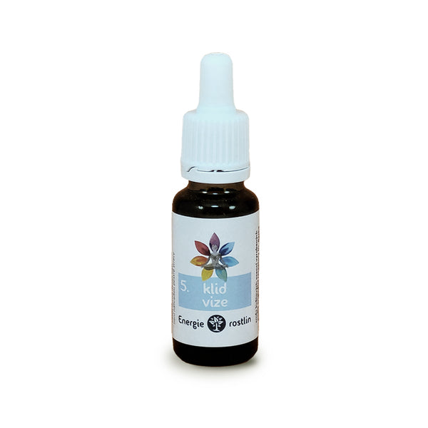 Rastlinné energetické Bachove esencie - zmes č. 5 - Kľud a vízia (20 ml)