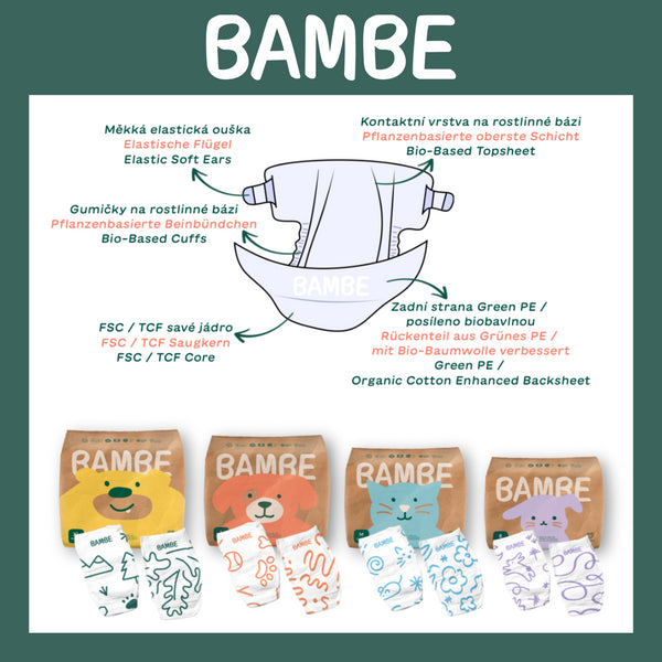 Bambe Ekoplenky - vel. XL (11 - 16 kg) (32 ks)