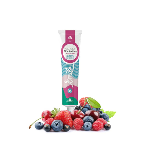 Fluoridová zubná pasta Ben & Anna (75 ml) - Wild Berry