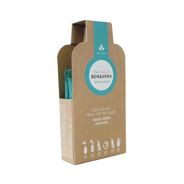 Ben & Anna Sprchový gél v prášku (2×20 g) - Mäta a citrón