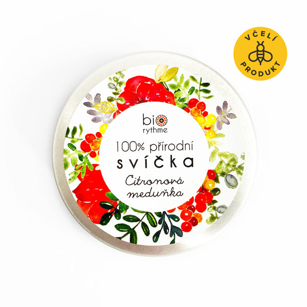 Biorythme Extravagantne prírodná sviečka - Medovka (70 g)