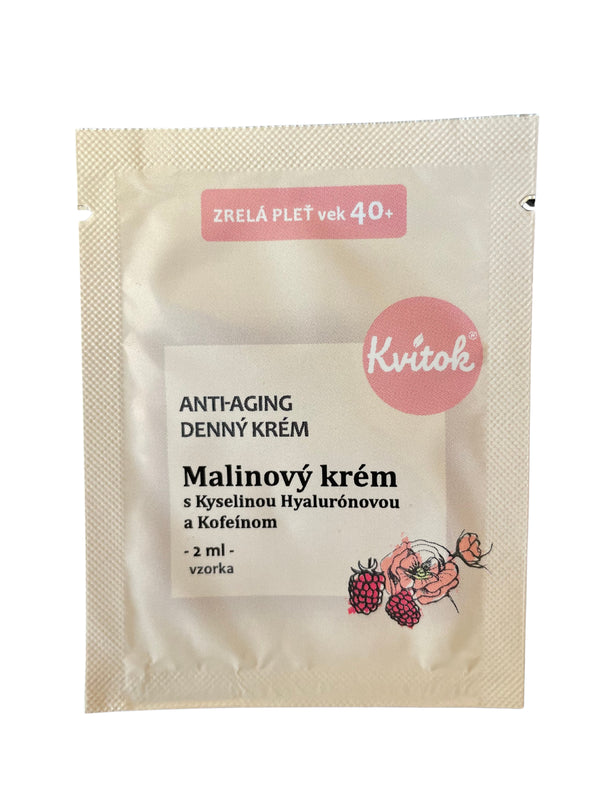 Kvitok Malinový denný krém pre zrelú pleť 40+ (30 ml)
