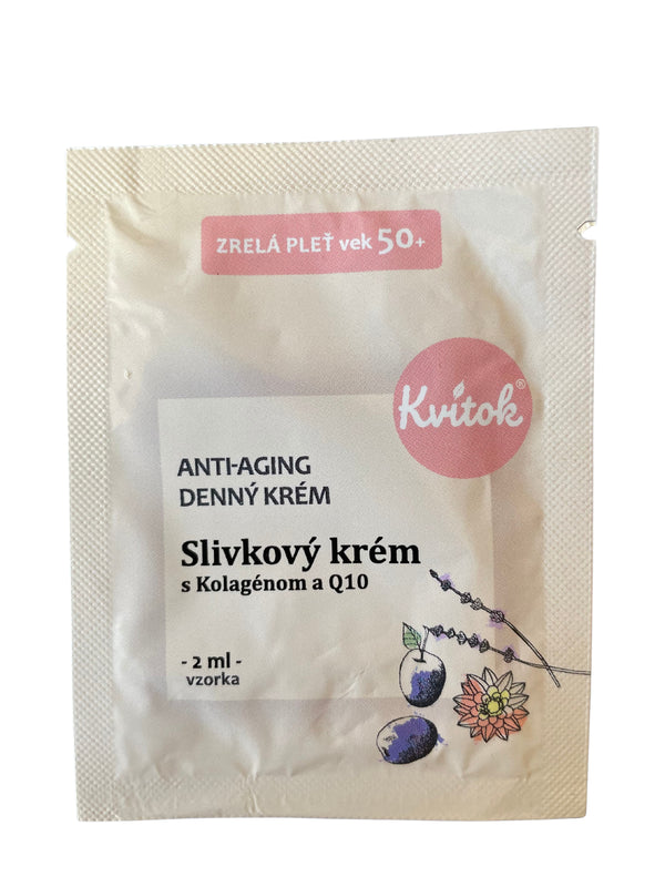 Kvitok Slivkový denný krém pre zrelú pleť 50+ (30 ml)