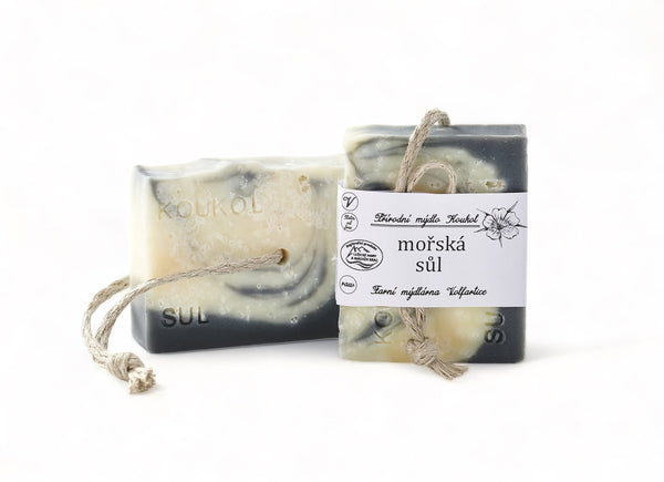 Koukol Soap Factory Tuhé mydlo pre suchú a citlivú pokožku - Morská soľ (95 g)