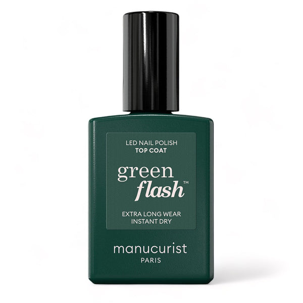 Manucurist Green Flash LED vrchný gél lak na nechty - Top Coat (15 ml)
