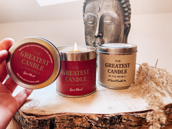 The Greatest Candle Vonná sviečka v plechovke (200 g) - drevo a korenie
