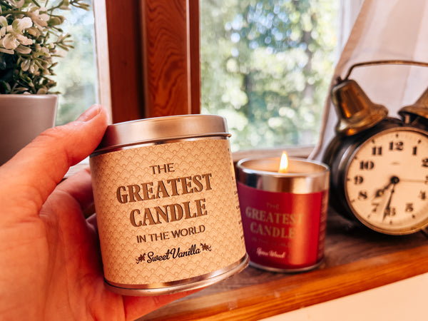 The Greatest Candle Vonná sviečka v plechovke (200 g) - sladká vanilka