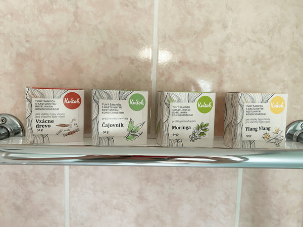Kvitok Tuhý šampón s kondicionérom na mastné vlasy Tea tree