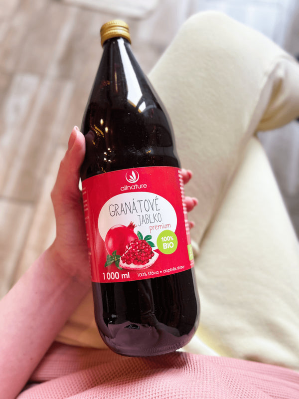 Allnature Šťáva z granátového jablka Premium BIO (1 l) - pošk. obal
