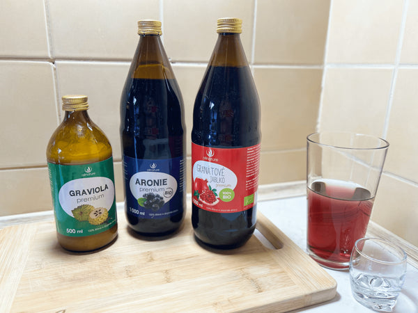 Allnature Šťáva z granátového jablka Premium BIO (1 l) - pošk. obal
