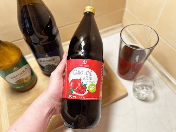 Allnature Šťáva z granátového jablka Premium BIO (1 l) - pošk. obal