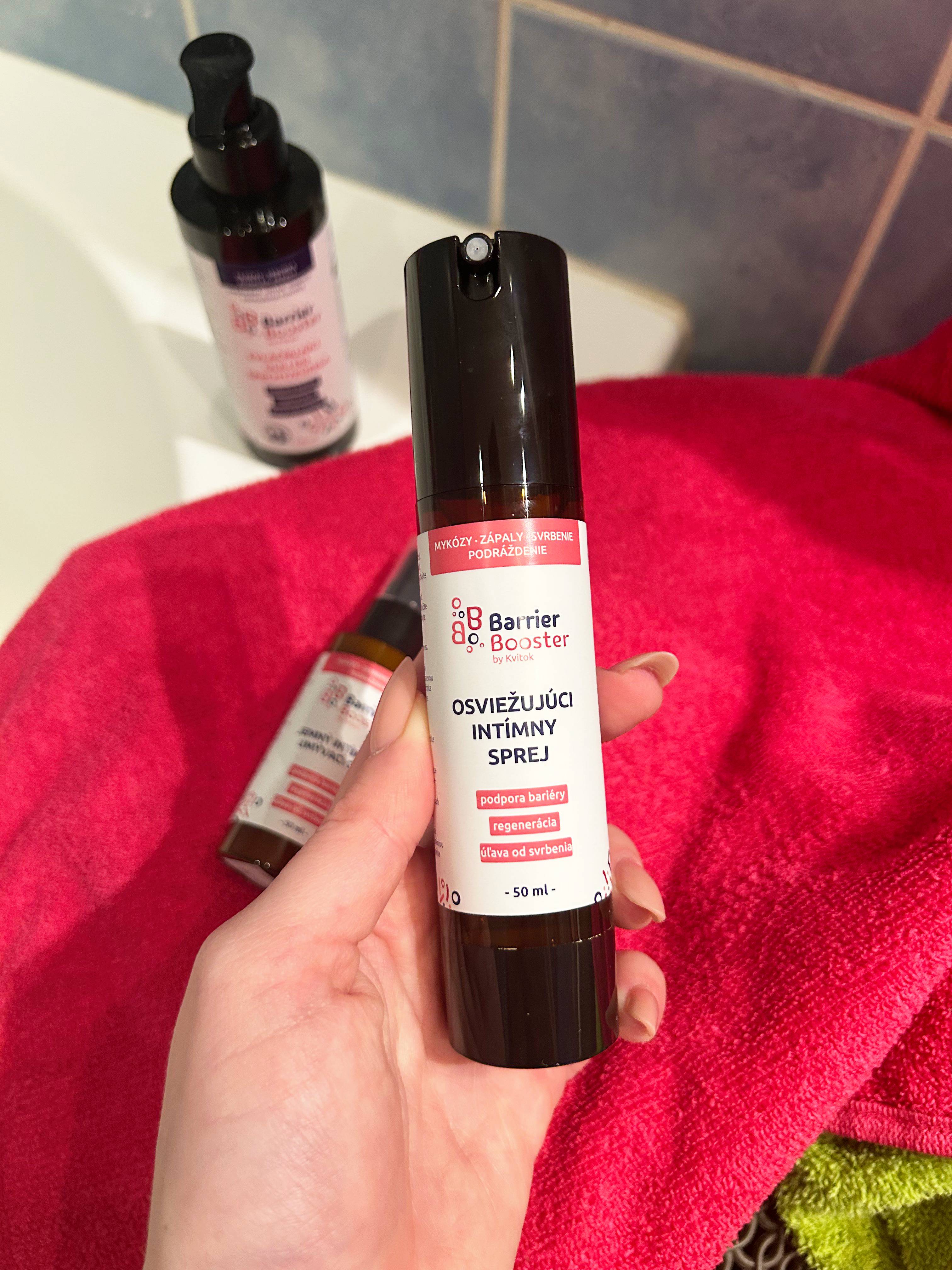 Kvitok Barrier Booster Osvěžující intimní sprej (50 ml)