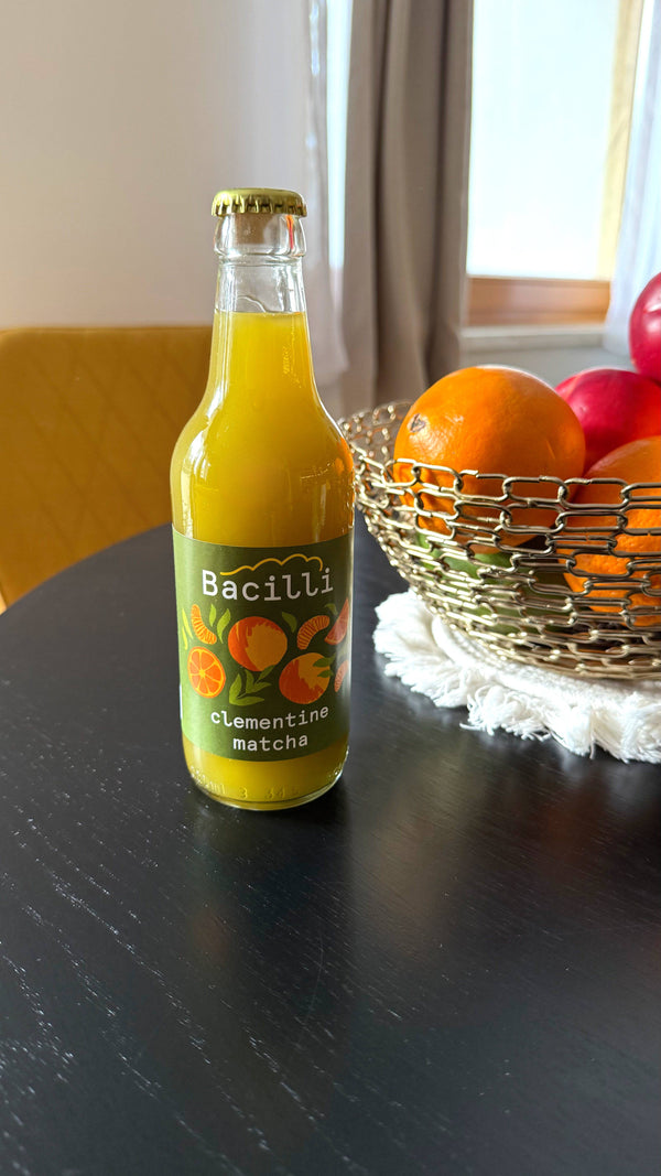 Bacilli Limonáda fermentovaná BIO - Klementínka & Matcha (330 ml)