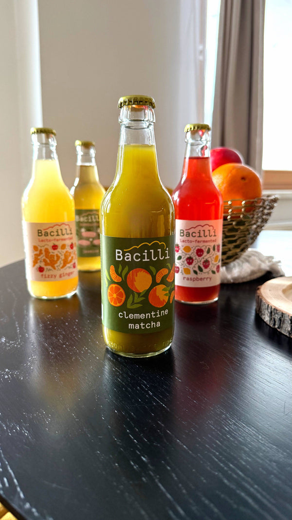 Bacilli Limonáda fermentovaná BIO - Klementínka & Matcha (330 ml)