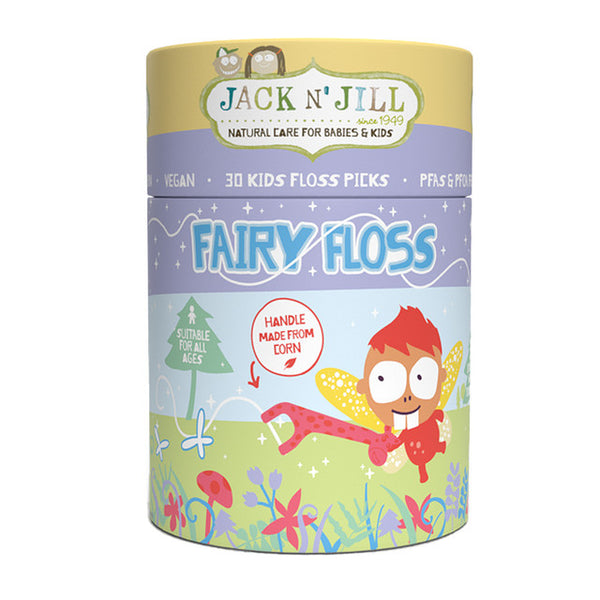 Zubná niť Jack n' Jill pre deti Fairy Floss (30 ks)