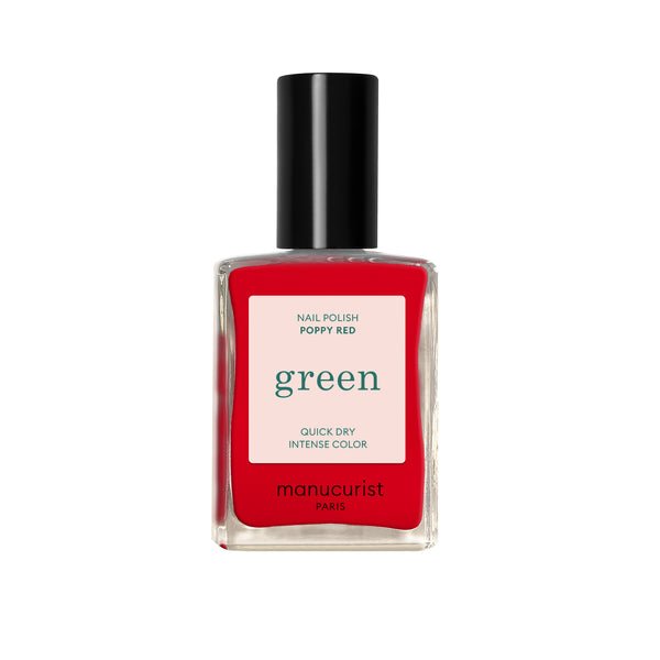 Manucurist Zelený lak na nechty - Makovo červená (15 ml)