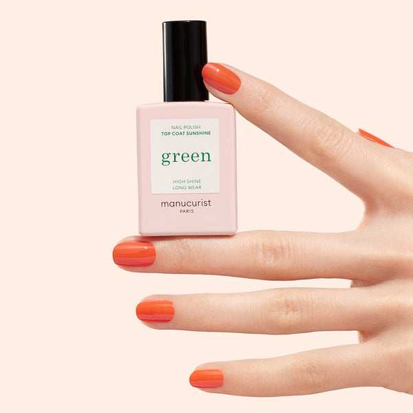 Manucurist Zelený vrchný lak na nechty - Top Coat Sunshine (15 ml)