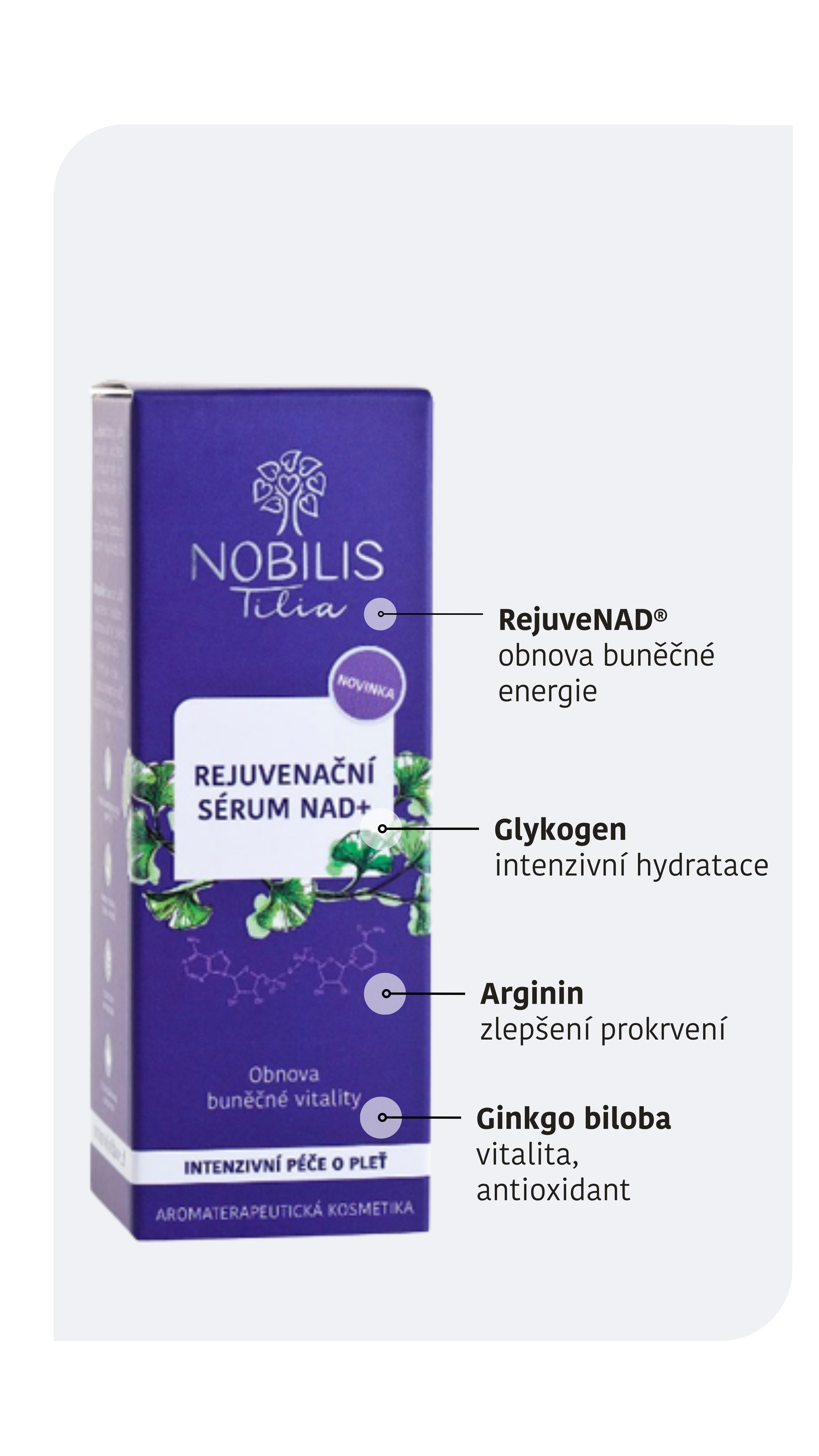 Nobilis Tilia Rejuvenační sérum NAD+ (20 ml)