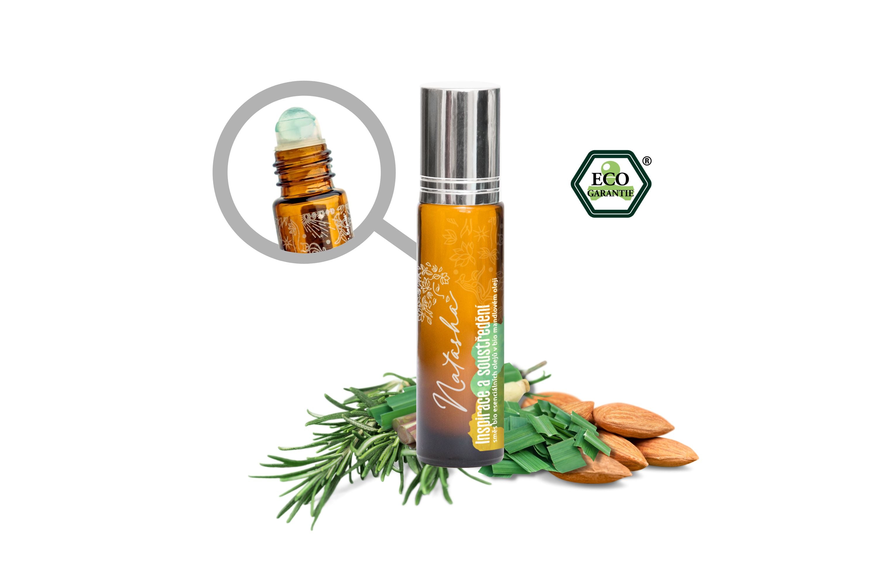 Natasha Roll-on Směs esenciálních olejů - Inspirace a soustředění (10 ml)