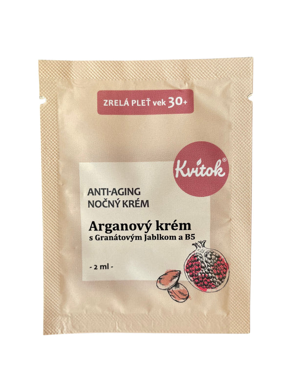 Kvitok Arganový nočný krém pre zrelú pleť 30+ (30 ml)