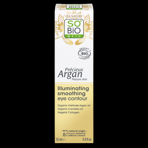 SO’BiO étic Anti-Age Precieux Argan Péče o oční okolí vyhlazující GOLD BIO (15 ml)