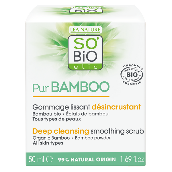 SO’BiO étic Peeling pleťový hluboce čisticí - Pur BAMBOO BIO (50 ml)