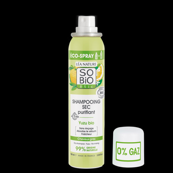 SO’BiO étic Čisticí suchý šampon ve spreji s Yuzu BIO (100 ml)