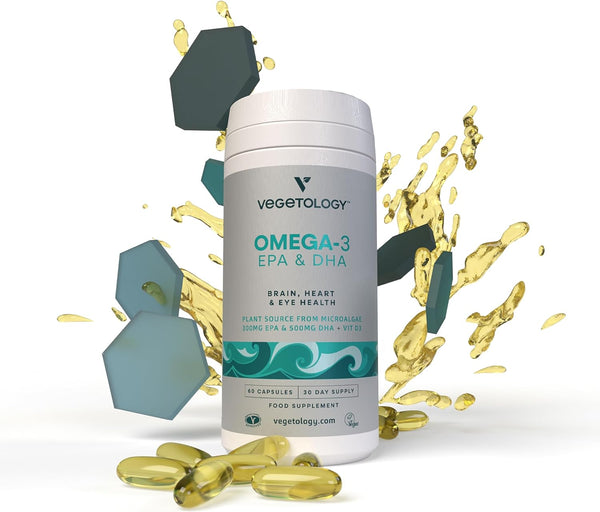 Vegetology Omega-3 (Opti3) - EPA a DHA s vitamínom D3 (60 kapsúl)