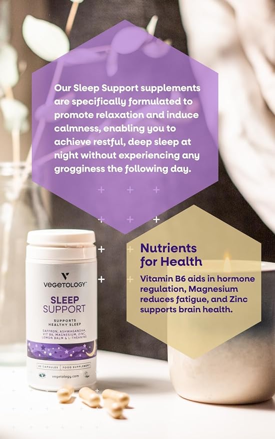 Vegetology Sleep Support - prírodná podpora spánku (60 kapsúl)