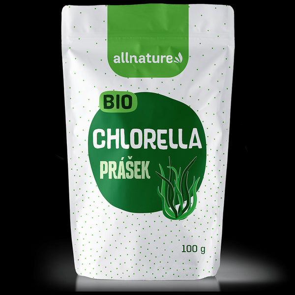 Allnature Chlorella prášok <tc>BIO</tc> (100 g)