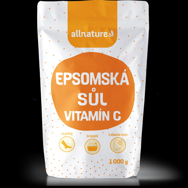 Allnature Epsomská soľ s vitamínom C (1 kg)