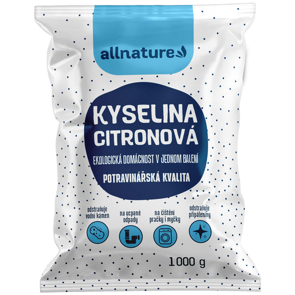 Allnature Kyselina citrónová (1 kg) - II. kvalita