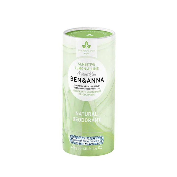 Dezodorant Ben & Anna Sensitive (40 g) - Citrón a limetka