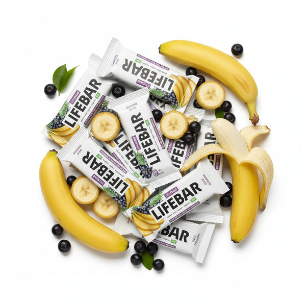 Lifefood Zvýhodněná sada 13 + 2 tyčinky zdarma - Lifebar banánová s acai RAW BIO (15 x 40 g)