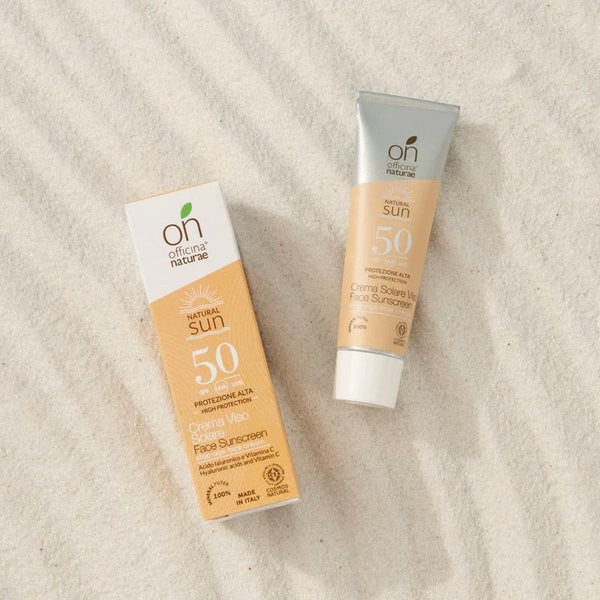 Officina Naturae Opalovací krém na obličej SPF 50 - zpevňující (30 ml) - II. jakost