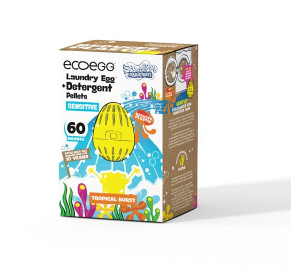 Ecoegg Pracie vajíčko SpongeBob s vôňou Tropical Burst Sensitive - na 60 pracích cyklov