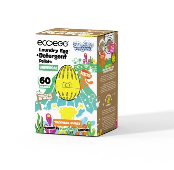 Ecoegg Pracie vajíčko SpongeBob s vôňou Tropical Burst Universal - na 60 pracích cyklov