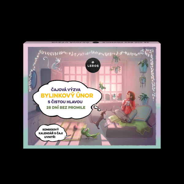 LEROS Čajový kalendář (28 + 1 nálev. sáčků) - Bylinkový únor s čistou hlavou