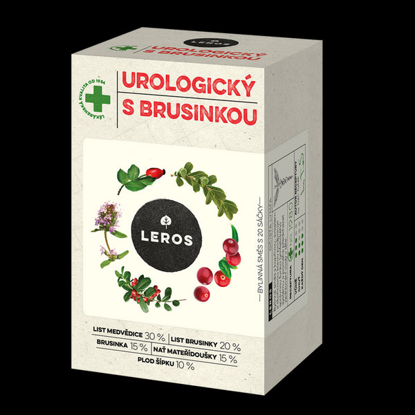 LEROS Bylinný čaj urologický s brusinkou - nálev. sáčky (20 x 1,5 g)