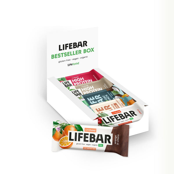 Lifefood Zvýhodněná sada 13 + 2 tyčinky zdarma - Lifebar Bestseller Mix (15 x 40 g)