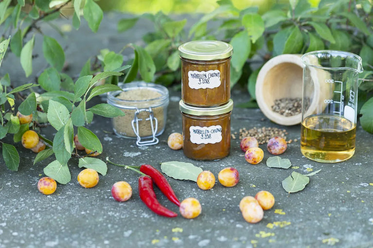 Mirabelkové chutney s bobkovým listem