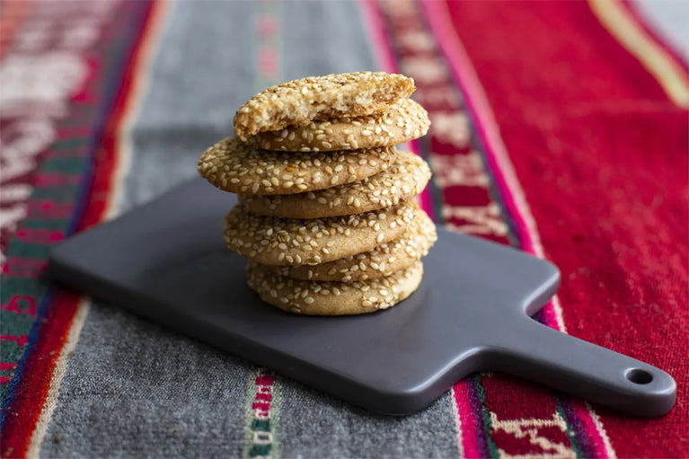 Sušenky s tahini a sezamem