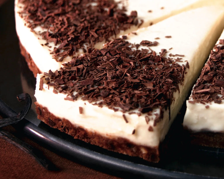 Tarta se smetanovým sýrem a bílou čokoládou