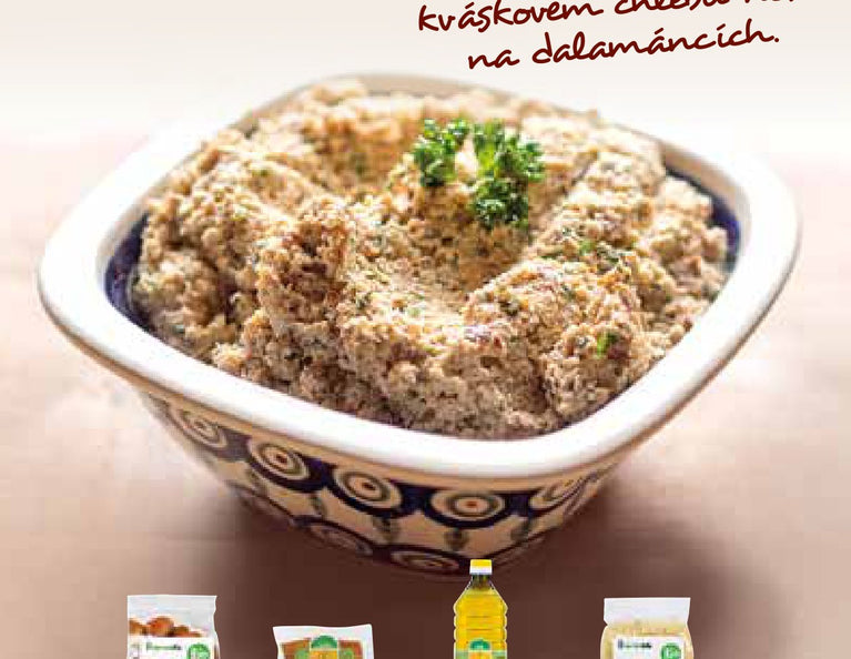 Tofu pomazánka s mandlemi a sezamem