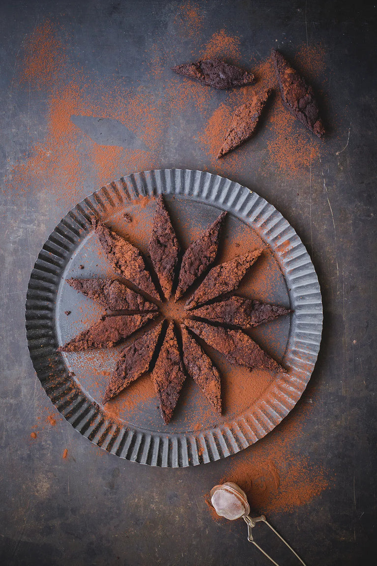 Vánoční espresso brownie kosočtverečky
